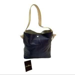 Sam Edelman Audrey Leather Hobo Bag in Denim multi